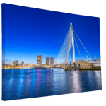 Canvasdoek met Erasmusbrug opdruk